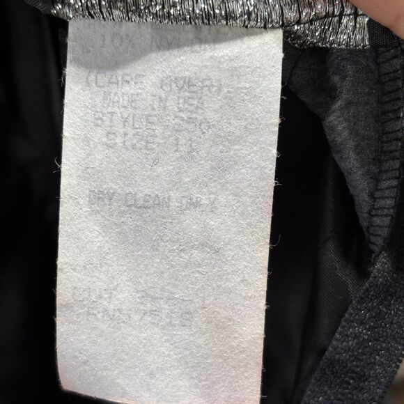 Wednesday Addams Gothic Prom Dress Black Lace 80s Vintage Nuance Ruched Size 11 - Picture 6 of 15